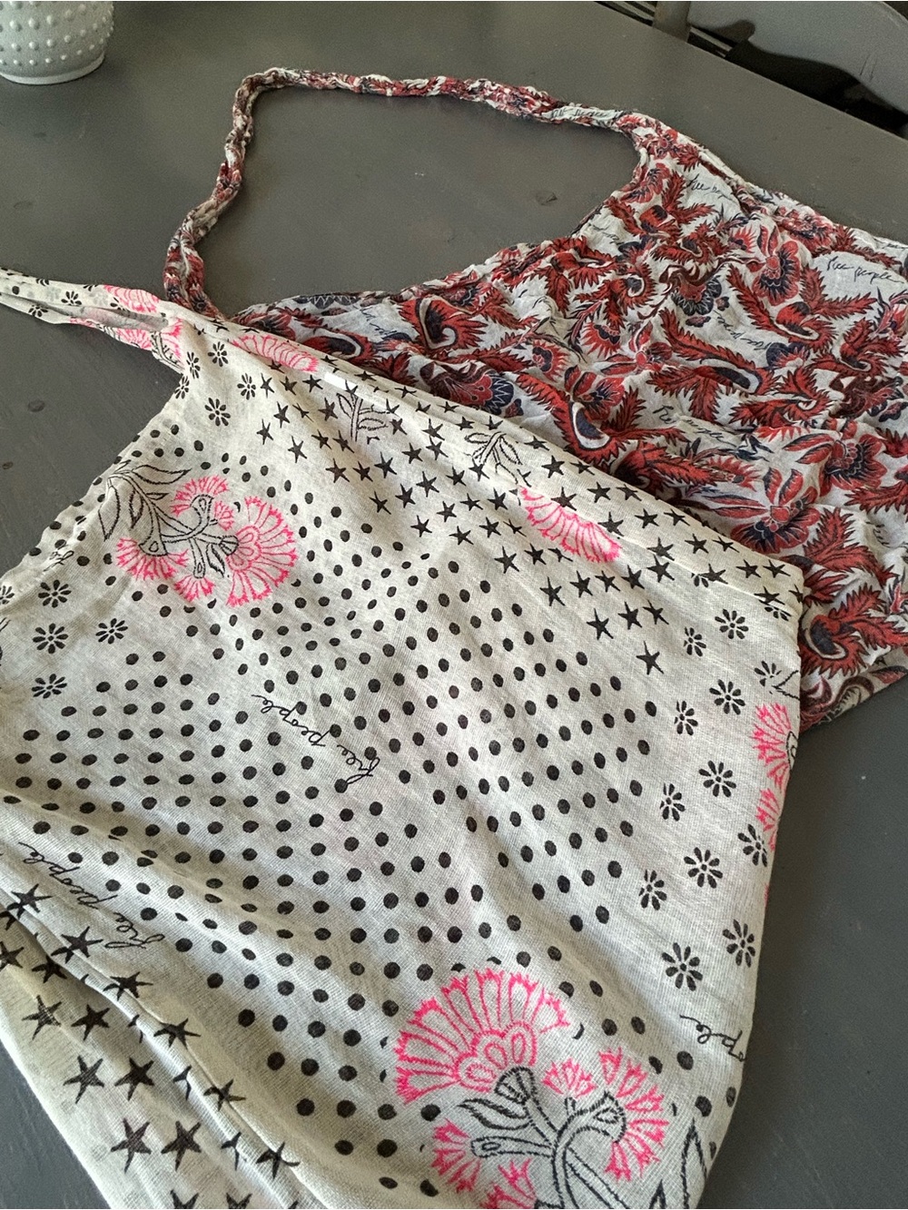 2 Free People totes 
Super cute